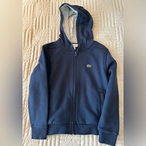 Boys navy blue Lacoste Sport sweat suit size 10 (like new)